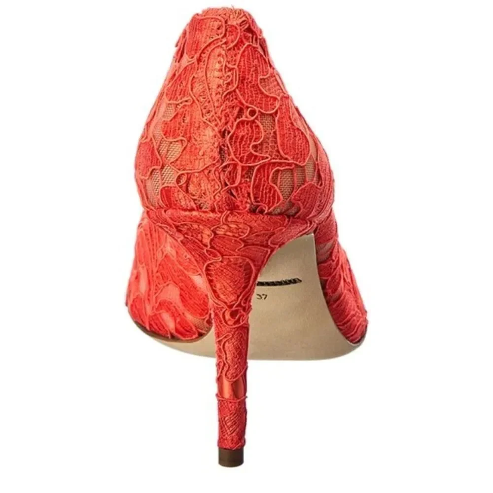 DOLCE&GABBANA Taormina lace pumps‎ with Devotion heart